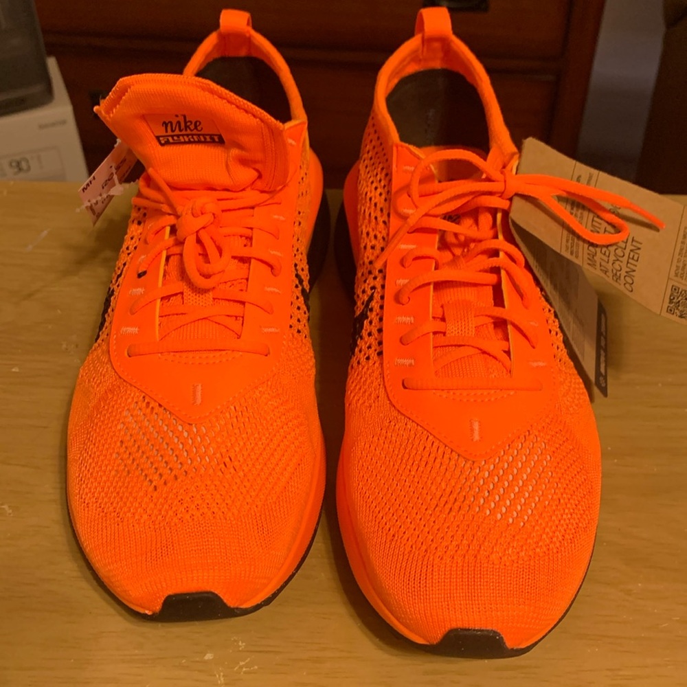 Nike Bright Orange Flyknit Sneakers
